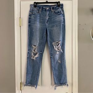 Blank NYC The Rivington High Rise Tapered Denim Jeans Medium Light Wash Size 28